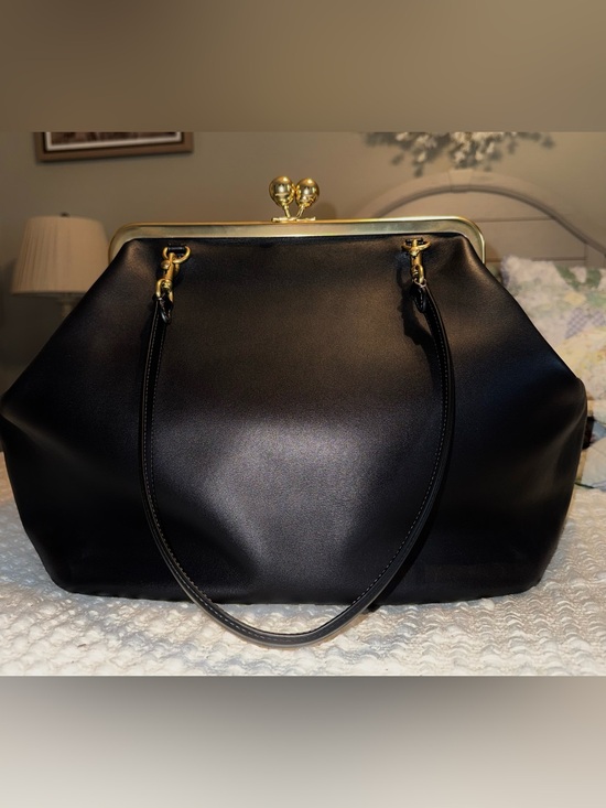 Coach Handbags - COACH, the Large Kisslock Frame Bag